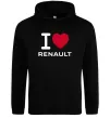 Жіноча толстовка (худі) I Love Renault Чорний фото