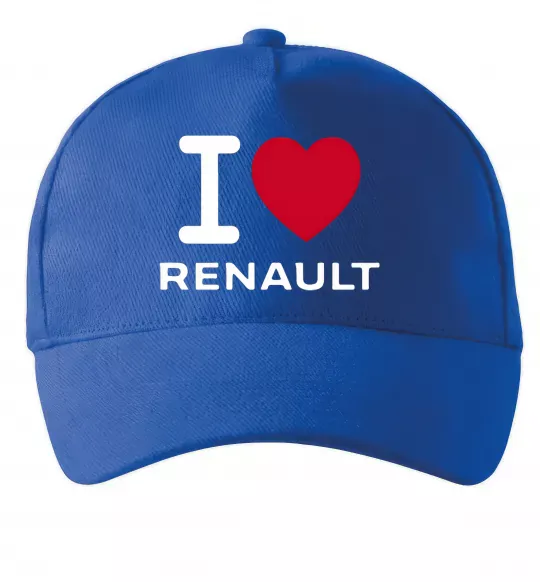 Кепка I Love Renault Ярко-синий фото