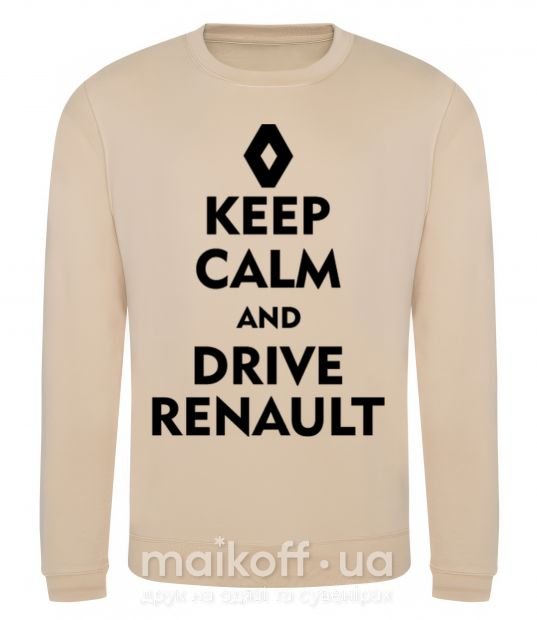 Світшот Drive Renault Пісочний фото