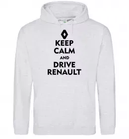 Мужская толстовка (худи) I <3 Renault Черный фото