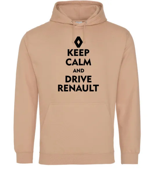 Мужская толстовка (худи) Drive Renault Песочный фото