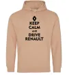 Мужская толстовка (худи) Drive Renault Песочный фото
