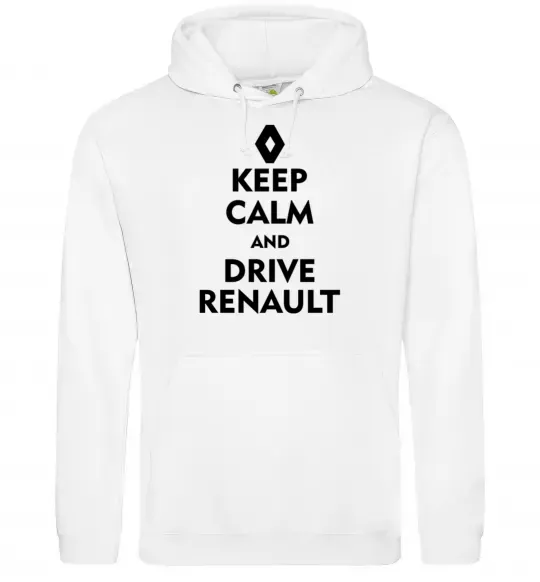 Женская толстовка (худи) Drive Renault Белый фото