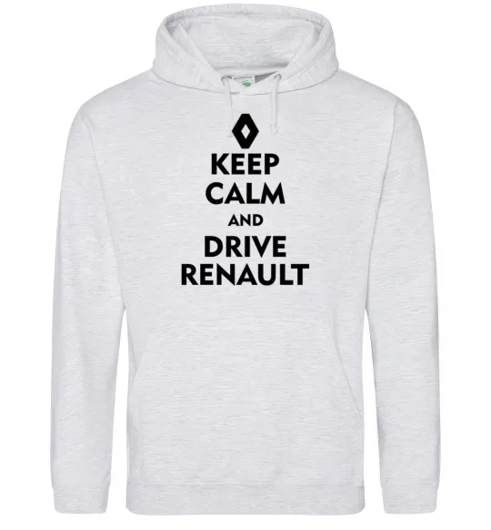 Женская толстовка (худи) Drive Renault Серый меланж фото