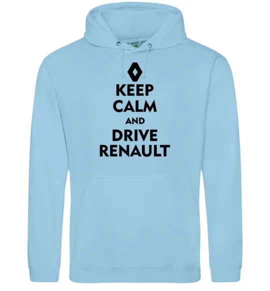 Женская толстовка (худи) Drive Renault Голубой фото