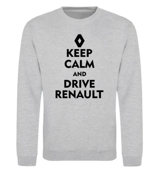 Свитшот Drive Renault Серый меланж фото