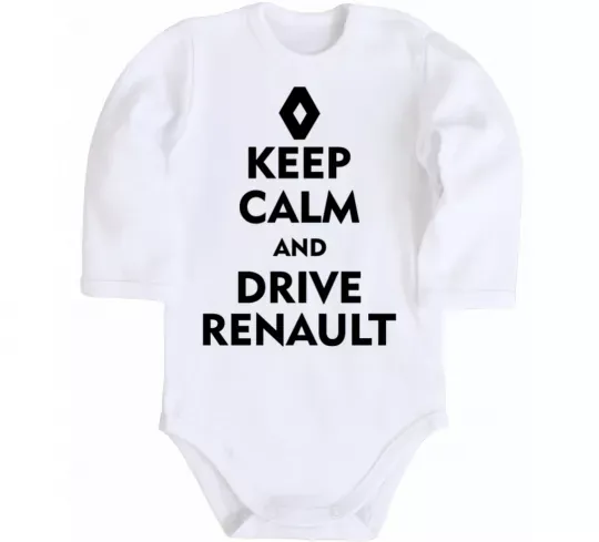 Дитячий бодік Drive Renault Білий фото