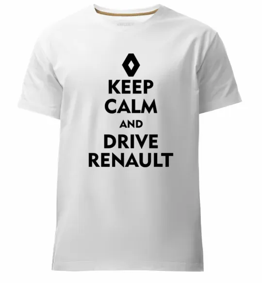 Мужская премиум футболка Drive Renault Белый фото