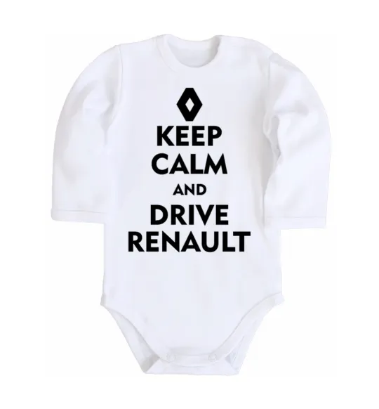 Дитячий бодік Drive Renault Білий фото