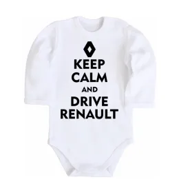 Дитячий бодік I Love Renault Білий фото