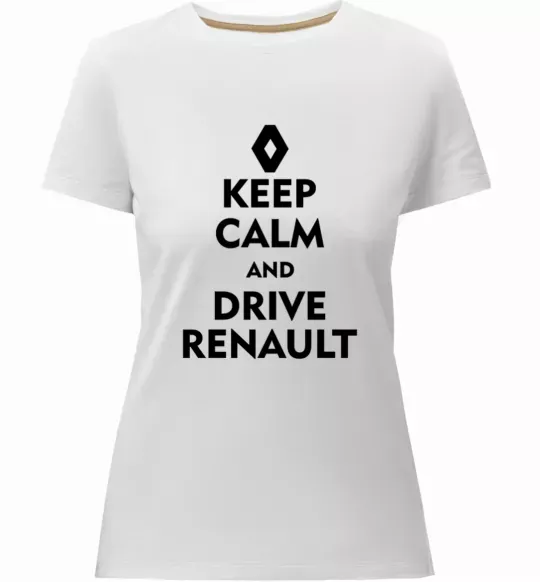 Жіноча преміум футболка Drive Renault Білий фото