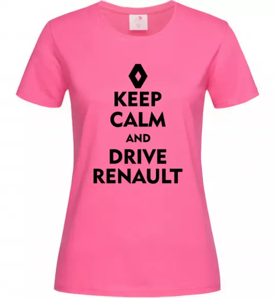 Женская футболка Drive Renault Ярко-розовый фото