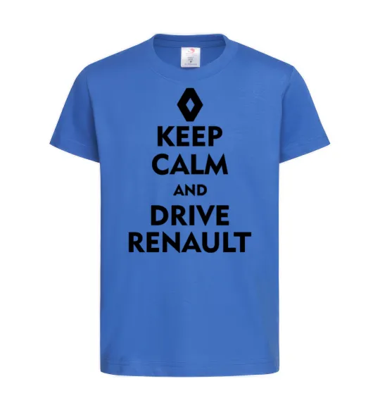 Дитяча футболка Drive Renault Яскраво-синій фото
