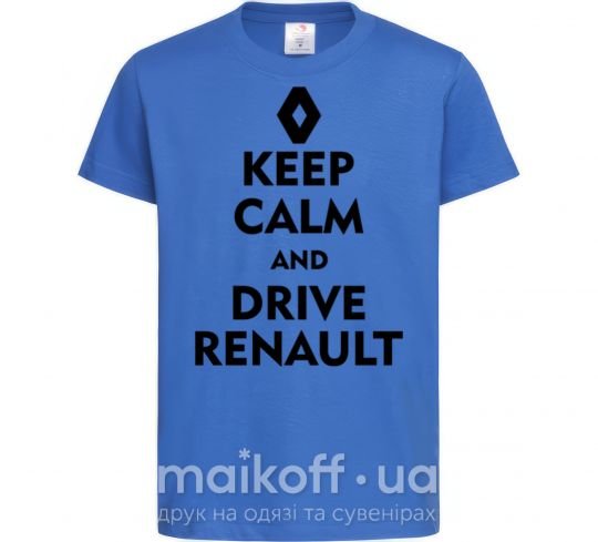 Детская футболка Drive Renault Ярко-синий фото