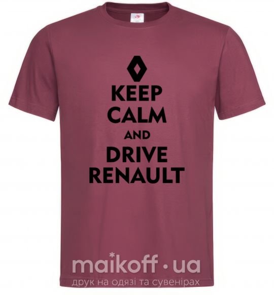 Чоловіча футболка Drive Renault Бордовий фото