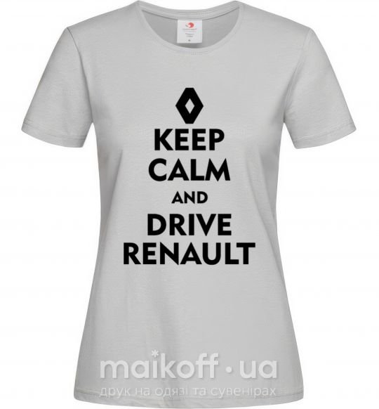 Жіноча футболка Drive Renault Сірий фото
