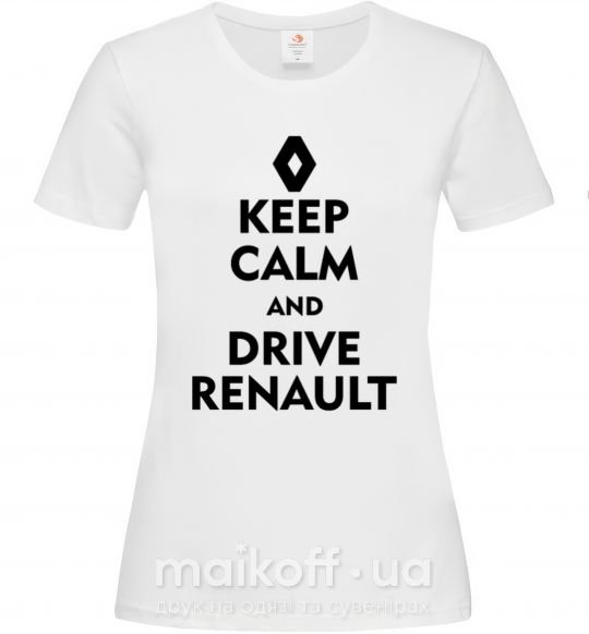 Женская футболка Drive Renault Белый фото