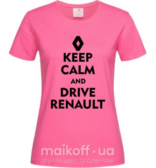 Жіноча футболка Drive Renault Яскраво-рожевий фото