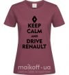 Женская футболка Drive Renault Бордовый фото