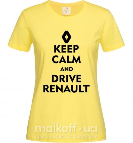 Жіноча футболка Drive Renault Лимонний фото