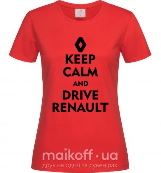 Женская футболка Drive Renault Красный фото