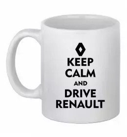 Чашка керамическая Need cash for Renault Белый фото Чашка керамическая Need cash for Renault Белый фото