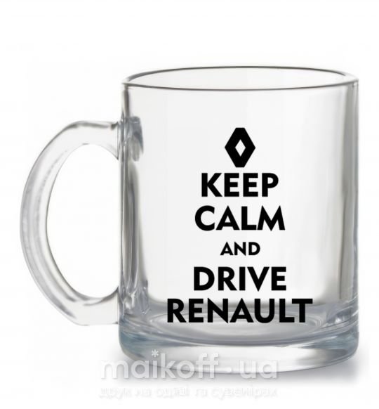 Чашка скляна Drive Renault Прозорий фото