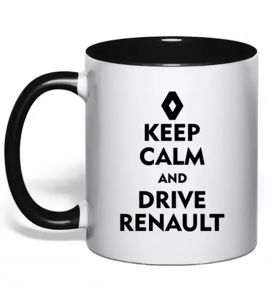 Чашка з кольоровою ручкою Drive Renault Чорний фото