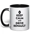 Чашка з кольоровою ручкою Drive Renault Чорний фото
