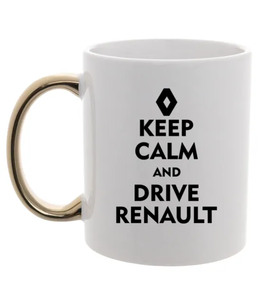 Чашка з кольоровою ручкою Drive Renault Золото фото