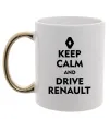 Чашка з кольоровою ручкою Drive Renault Золото фото