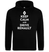 Мужская толстовка (худи) Drive Renault Черный фото