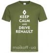 Чоловіча футболка Drive Renault Оливковий фото