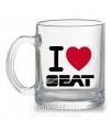 Чашка стеклянная I Love Seat Прозрачный фото