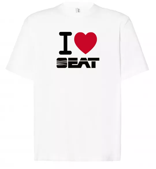 Футболка Оверсайз I Love Seat Білий фото