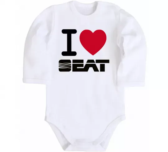 Детский боди I Love Seat Белый фото