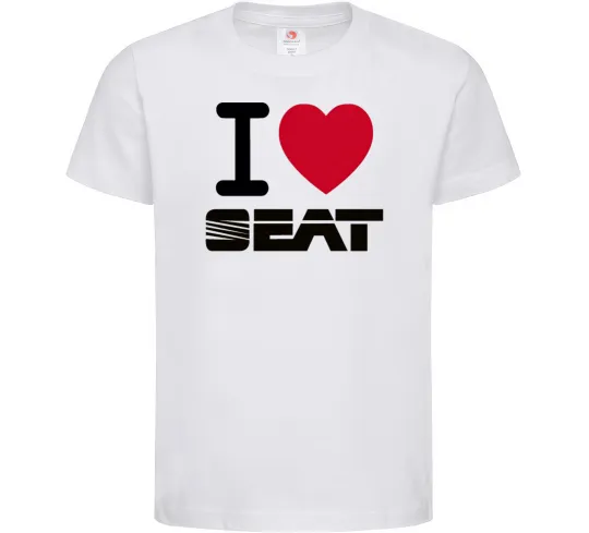 Дитяча футболка I Love Seat Білий фото