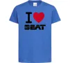 Дитяча футболка I Love Seat Яскраво-синій Дитяча футболка I Love Seat Яскраво-синій фото