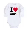 Дитячий бодік I Love Seat Білий фото