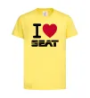 Детская футболка I Love Seat Лимонный фото