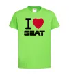 Детская футболка I Love Seat Лаймовый фото