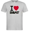Мужская футболка I Love Seat Серый фото