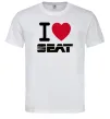 Мужская футболка I Love Seat Белый фото