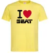 Мужская футболка I Love Seat Лимонный фото
