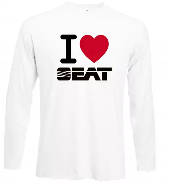 Лонгслив I Love Seat Белый фото
