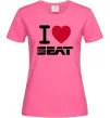 Жіноча футболка I Love Seat Яскраво-рожевий фото