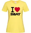 Жіноча футболка I Love Seat Лимонний фото