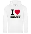 Чоловіча толстовка (худі) I Love Seat Білий Чоловіча толстовка (худі) I Love Seat Білий фото