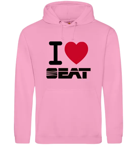 Женская толстовка (худи) I Love Seat Розовый фото