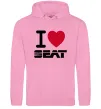 Женская толстовка (худи) I Love Seat Розовый фото